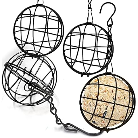 Zeqeey Small Metal Hanging Bird Feeder Set Cover