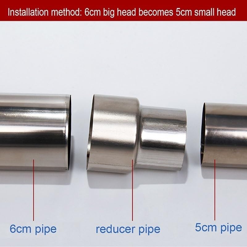 Reduktor rury kominowej ze stali nierdzewnej Adapter złącza kominowego do kominków z piecem opalanym drewnem, 1 szt(8cm~7cm)