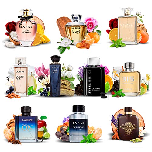 Kit 10 Perfumes Importados La Rive Masculino e Feminino