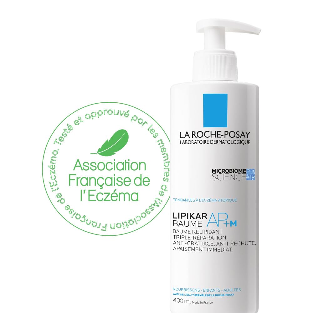 La Roche-Posay - Lipikar Baume AP+M - Crème Hydratante Corps Triple Réparation - Apaise Durablement les Peaux Sèches Atopiques - Beurre de karité, Aqua Posæ, Niacinamide - Crème Corps Haute Tolérance