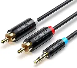 Cabo P2 3.5mm Para 2 Rca 1 metro Blindado Vention