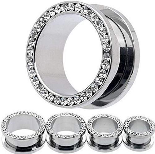 Crystal Ear Tunnels (1"(25mm))2