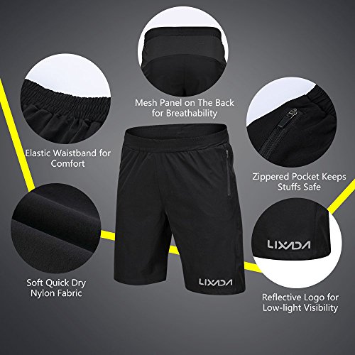 mewmewcat Calções De Ciclismo Leve Dos Homens Execução De Treinamento De Ginástica Calça Esporte Oca