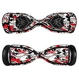 MightySkins Protective Vinyl Skin Decal for Swagtron T5 Hover Board Self Balancing Smart Scooter wrap cover sticker skins Red Camo