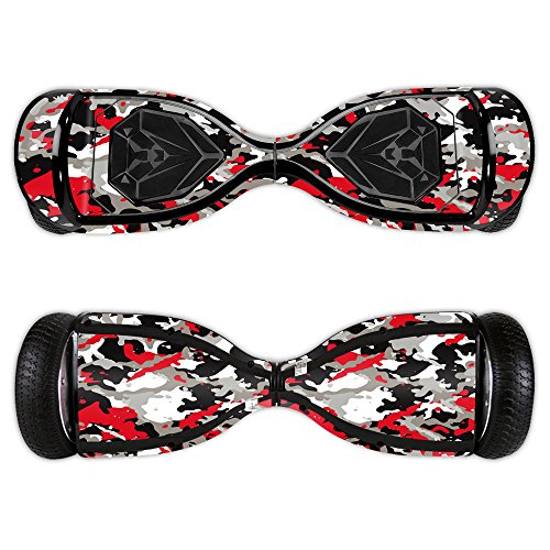 MightySkins Skin Compatible with Swagtron T5 - Red Camo | Protective, Durable, and Unique Vinyl Decal wrap Cover | Easy to Apply, Remove, and Change Styles | Made in The USA