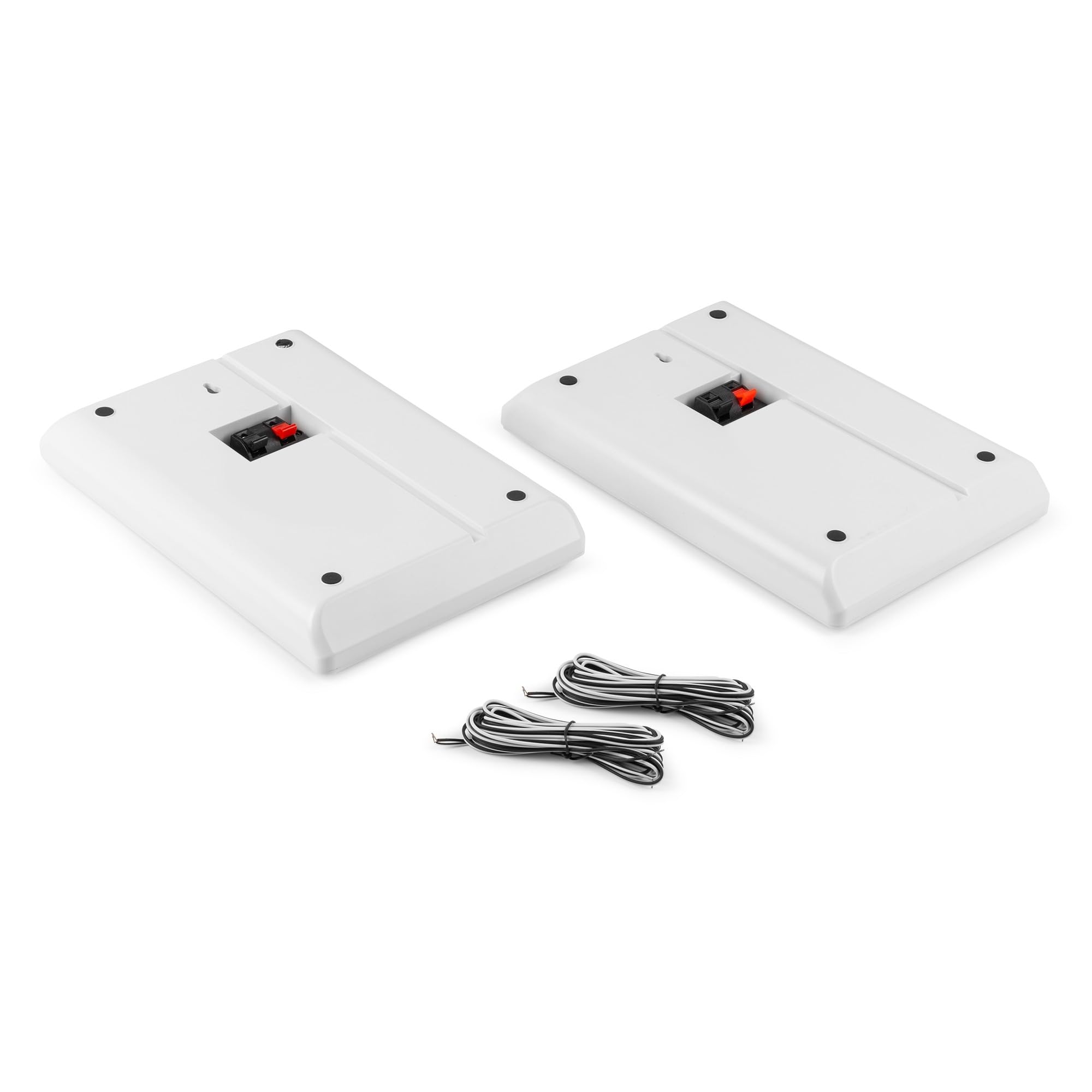 Power Dynamics WSF30W Paire d'Enceintes Murales Plates 100V 2 Voies - Blanc, 10 Watts RMS, Woofer 5,25", Tweeter 1", Idéale pour Magasins, Restaurants, Musées, Couloirs