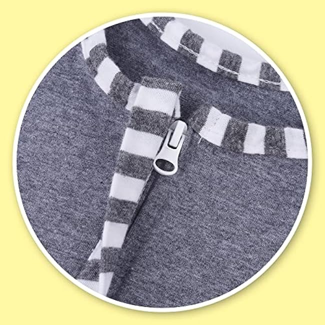 Baby Blanket Sack with Arms Free Design,Transition to Arms Free Wearable for Newborn Girl and Boy, Small 0-3Months,Grey Color