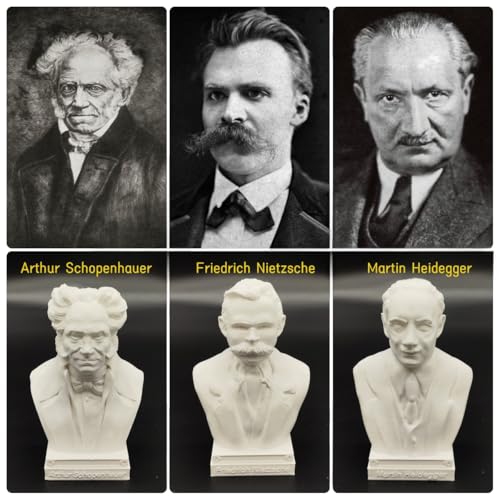 Figura decorativa busto filósofos alemanes set 5 miniatura 5