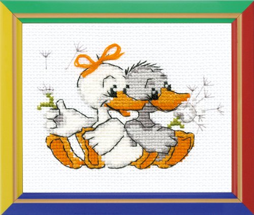 Happy Bee Kit de Iniciación de Punto de Cruz Gansos Simpáticos