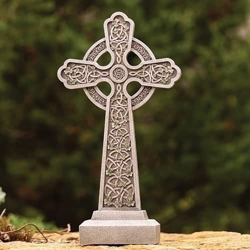 RomanJoseph's Studio, 20.5" H Celtic Garden Cross, Religious Outdoor Decor, Inspirational Gift