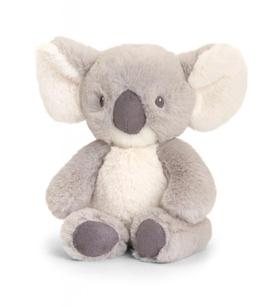 Koala Gâteau de Couches Unisexe Cadeau de Bébé Neutre Mousseline Carré Wrap 9 Couches Bavoir Chaussettes Peluche Gris
