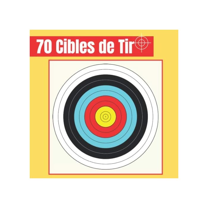 Cibles Duel Target 200g/m² Cibles Tir à L'arc 26x26cm - Lot De 100 - Carton 200g/m² Couleur Chamois Accessoire Tir Sportif