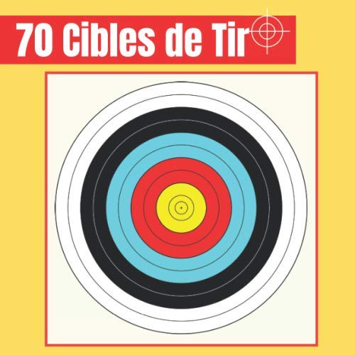 Buy 70 Cibles de Tir 21 cm x 21 cm Cible noir et blanc armes à feu, airsoft, tir au plomb