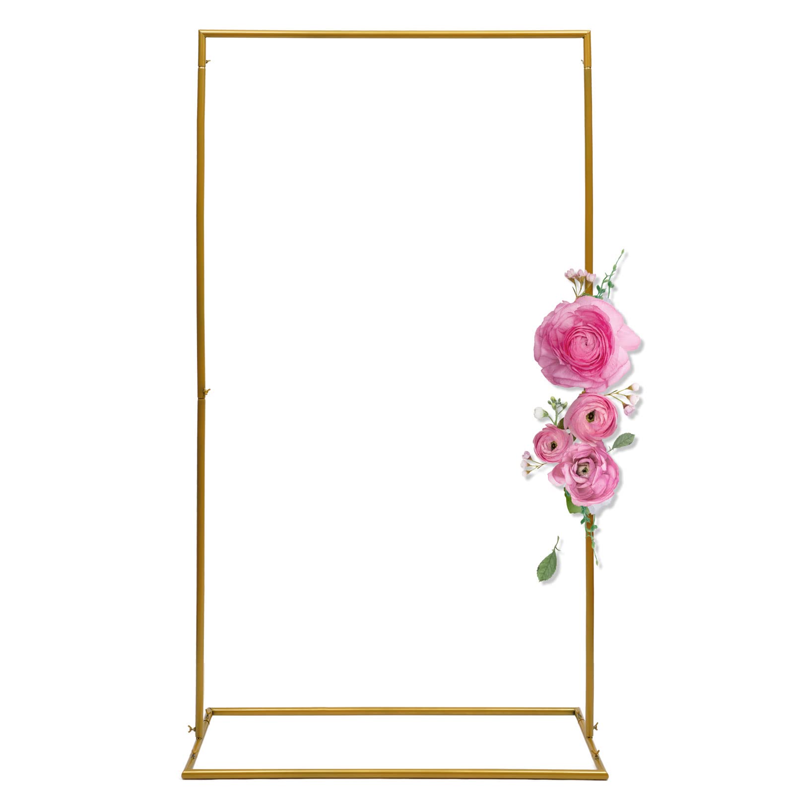 Arco de boda dorado para ceremonia de hierro arco de boda decoración fondo marco de flores arco para fiesta de boda