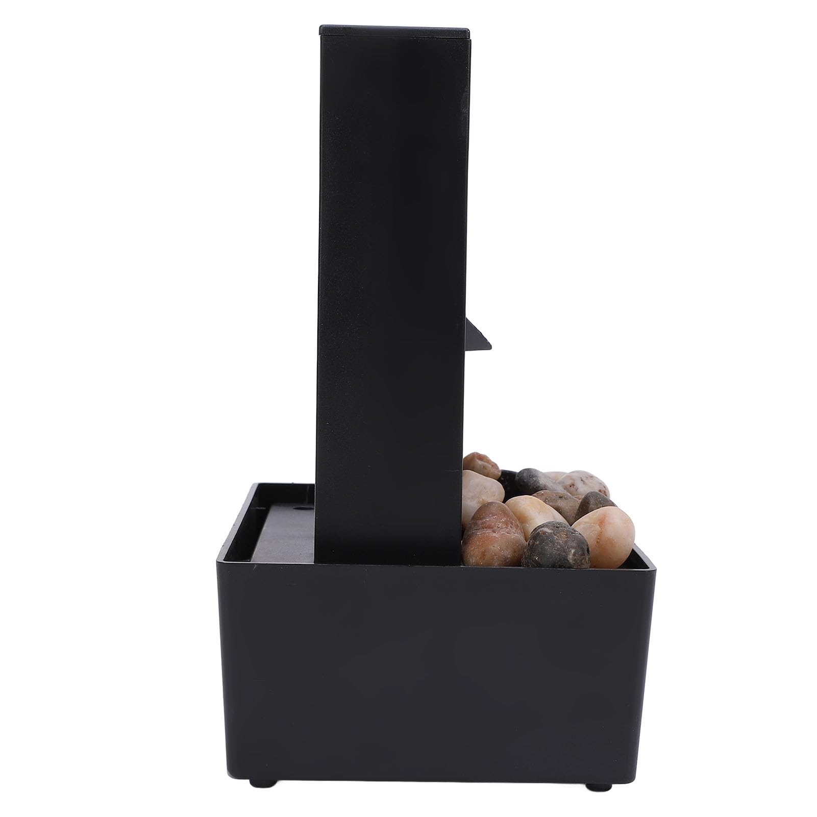 Generic Fuente Decorativa para Interiores, Fuente de Agua de Mesa con Luz LED y Guijarros Pulidos, para el Hogar, Oficina, Sala de Estar y Dormitorio