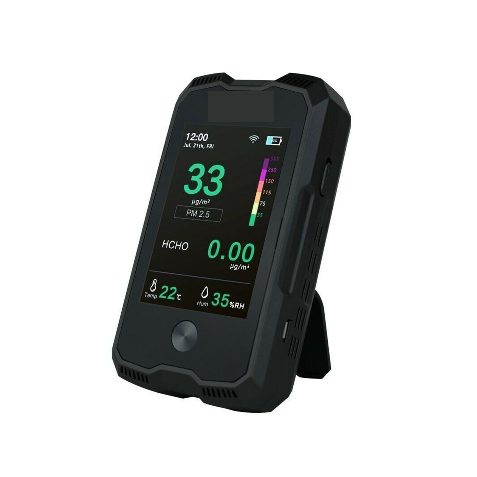 CVFRDD CO2 HCHO Air Quality Monitor Detector Data Logr PM2.5 PM10 Temperatur Humidity