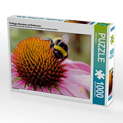 Preisvergleich Produktbild Fleißiges Bienchen auf Echinacea 1000 Teile Puzzle quer
