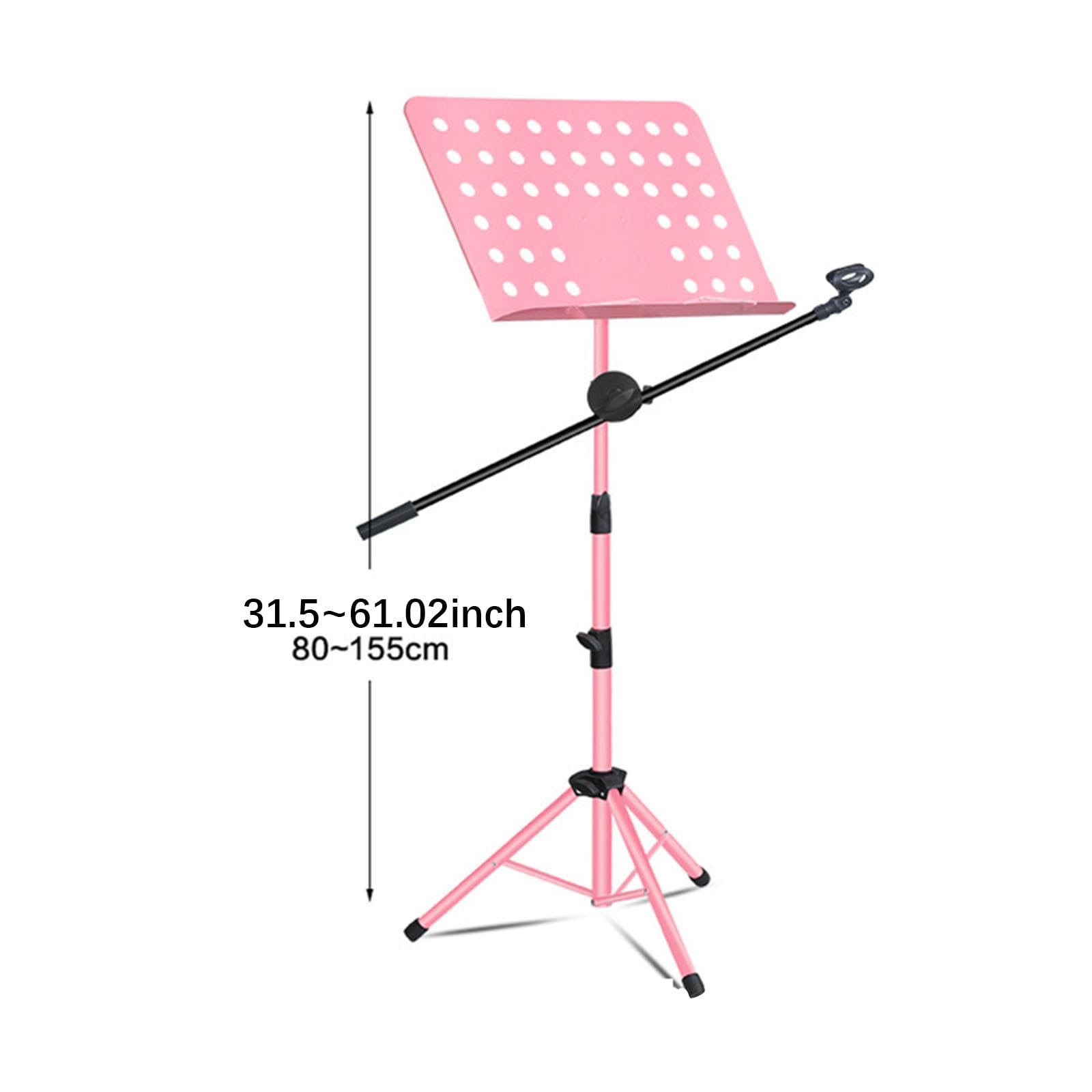 Notenständer, Zusammenklappbarer Tisch Notenständer für Unterwegs, Rosa