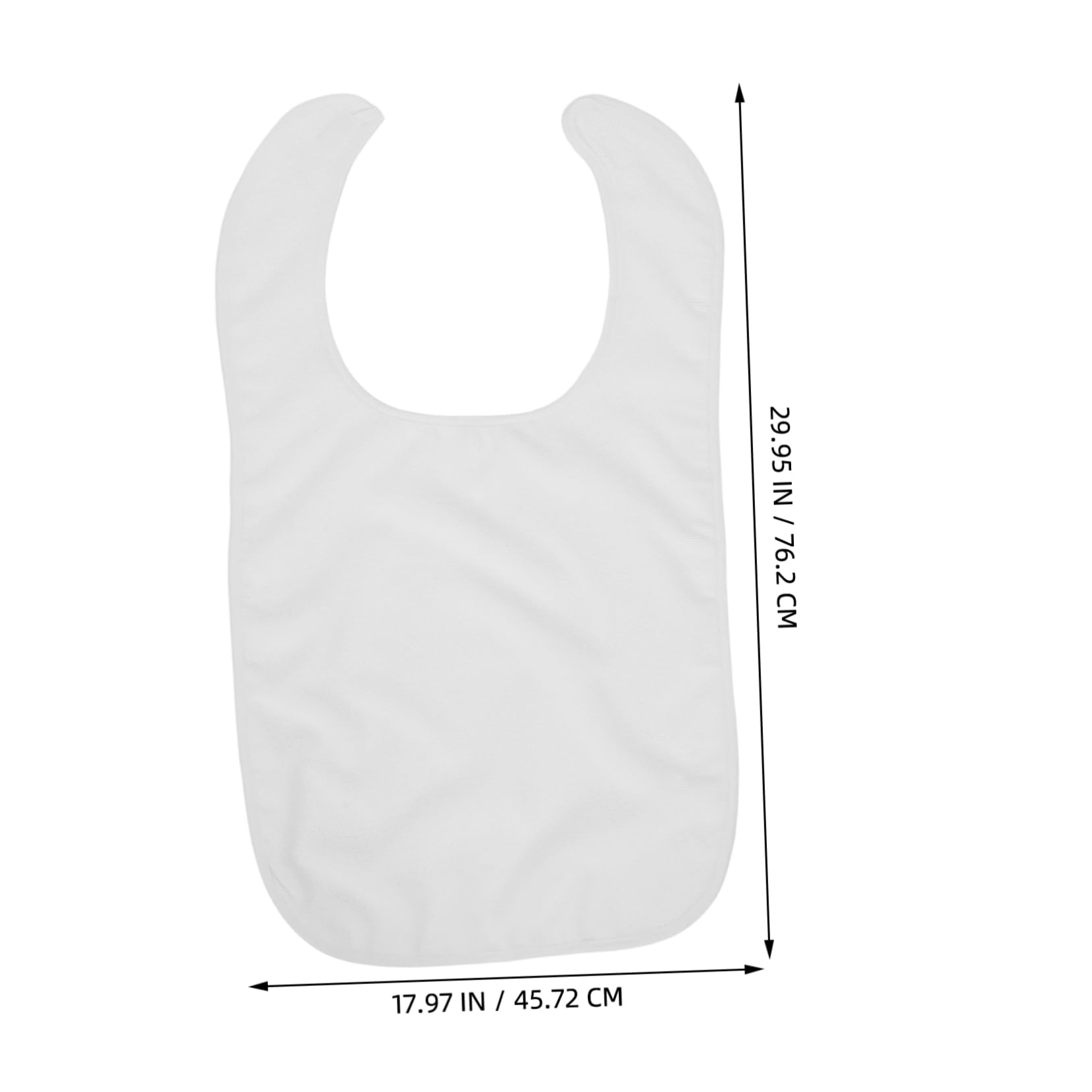 CIYODO Elderly Anti-Stain Bib Reusable Polyester Dinner Cloth for Men Women Large Size Senior Eating Protector Comfortable Bandana Accessory