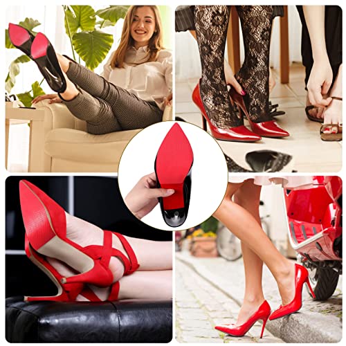 Image of Red Bottoms Shoe Protector, Self-Adhesive Bottom Protector for Christian Louboutin Shoe, Sole Protector Replacement for Louboutin Shoes(8'' by 4.5'')