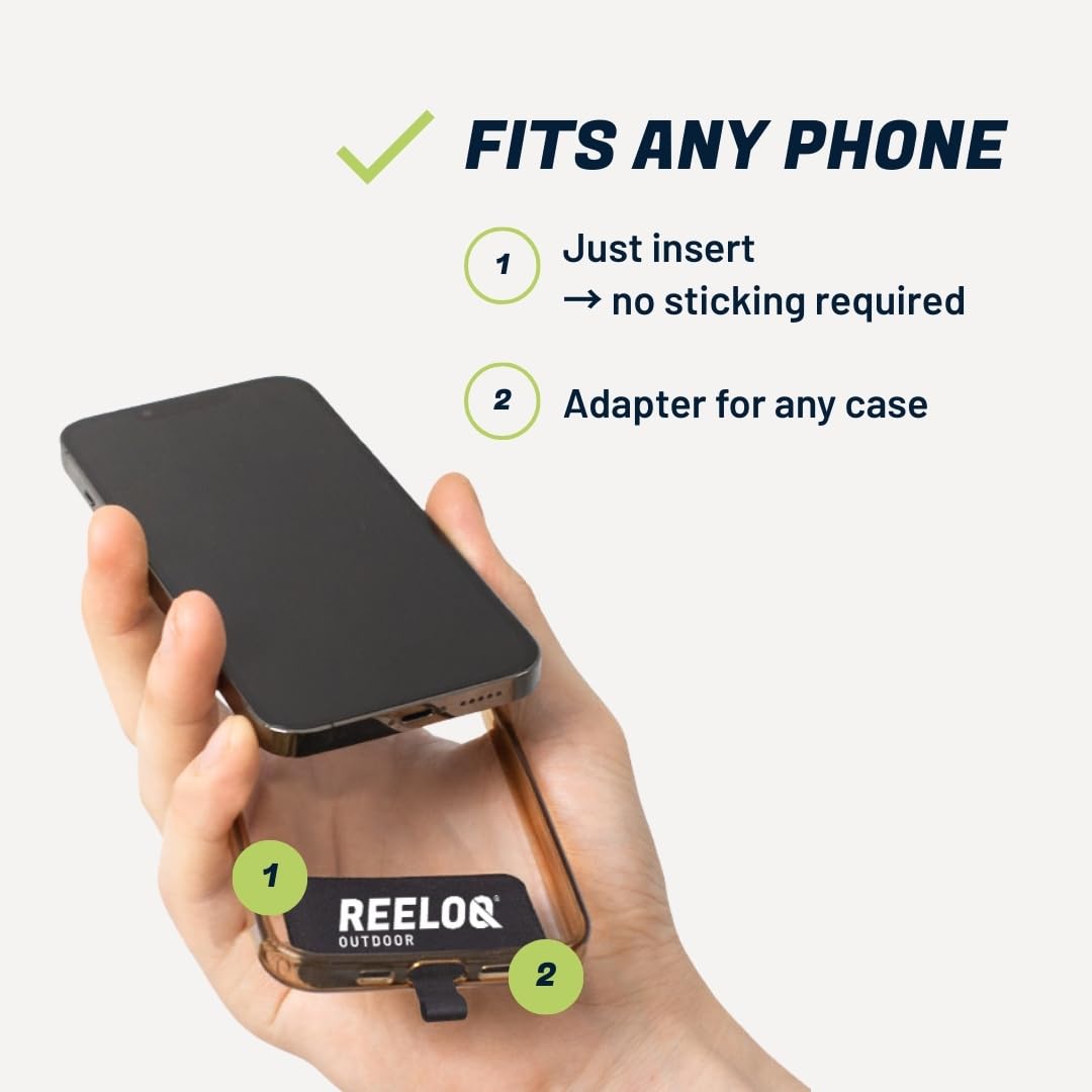 REELOQ PRO Plecak turystyczny Etui na telefon komórkowy, wersja 360° z linką zabezpieczającą, Czarny, Wersja 360°