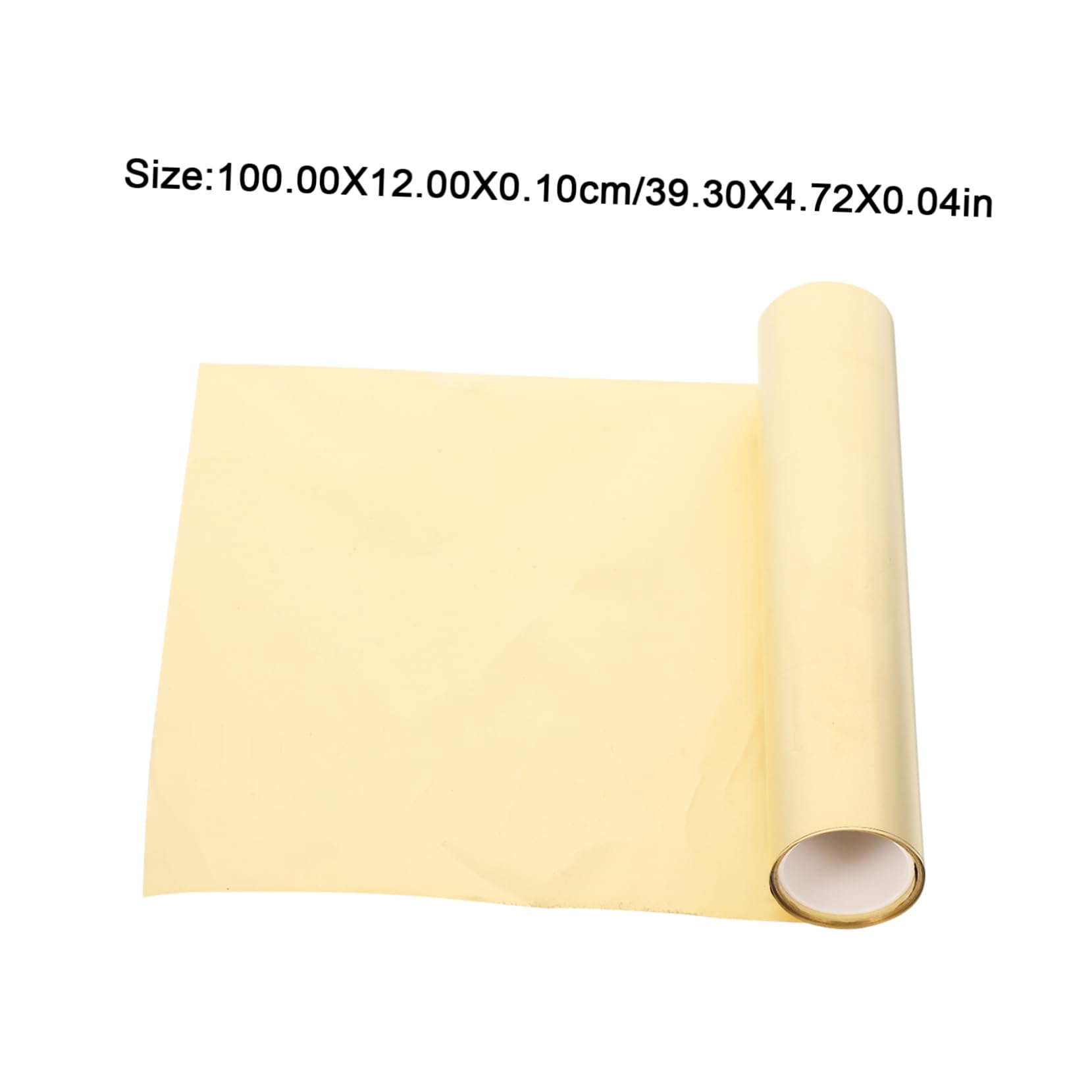 SOLUSTRE Metal Foil Sheet for Crafting 1 Meter Brass Sheet Roll DIY Building Decor