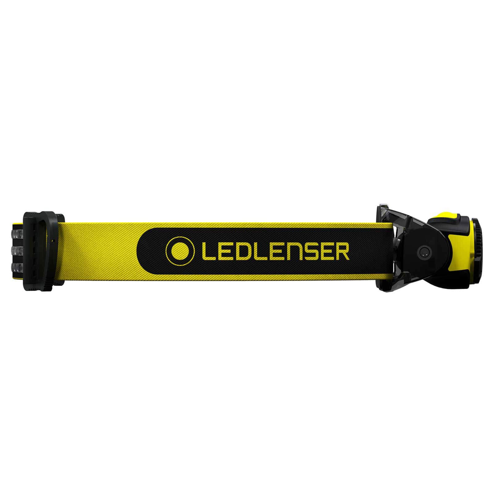 Ledlenser iH5R Lampe frontale rechargeable 200lm Deux source d'alimentation | Mise au point réglable, portée 130m, IP54, jusqu'à 35h d'autonomie, 92g, bandeau caoutchouté, pour les ateliers, la mécanique