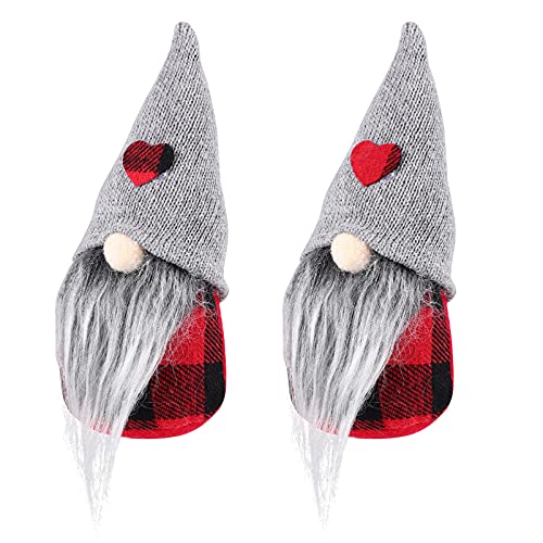 ABOOFAN 2 Pcs Natal Papai Noel Figurinhas Xadrez Gnomos Decoração Papai Noel Boneca de Exibição Da J
