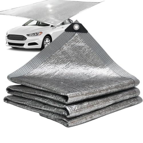 Tela de malla de sombra Aluminet protectora con aislamiento térmico para plantas y terrazas 2
