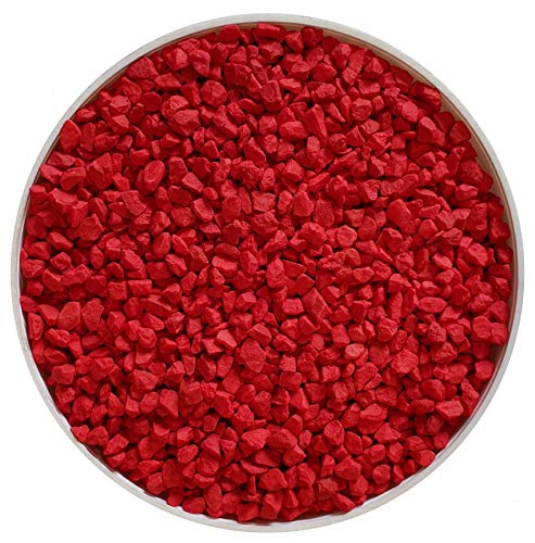 Piedras decorativas para el jardín, color rojo, medidas 9/13 mm (paquete de 20 kg) Cover