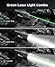 EZshoot 1700 Lumens Green Laser Light Combo for Rifle with Strobe Mode Compatible with M-Rail and Picatinny Rail, Magnetic Rechargeable Rilfe Light Laser Combo, SFD-101L