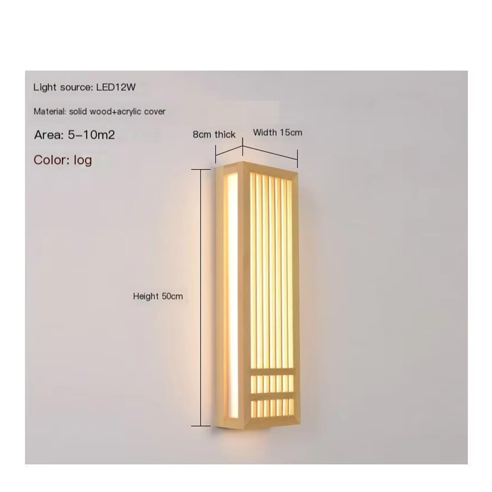Japanese Style Wall Lamp Corridor Stair Lamp Parlor Background Light Bedside Light Wood Stair Wall Lamps ?for Bedroom