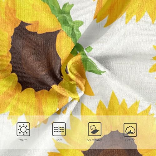 Fun Toddler Girls Underwear 2t Cotton Panties Little Girl Floral Yellow Sunflowers Kids Undies Briefs3