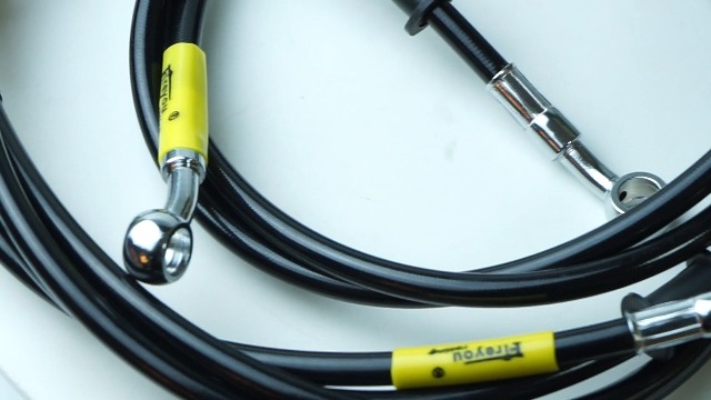 Pit Bike Keenso Motorcycle Braided Brake Hose Line - Stainless Steel & PVC, 4 Colors, 50-200cm - View #4