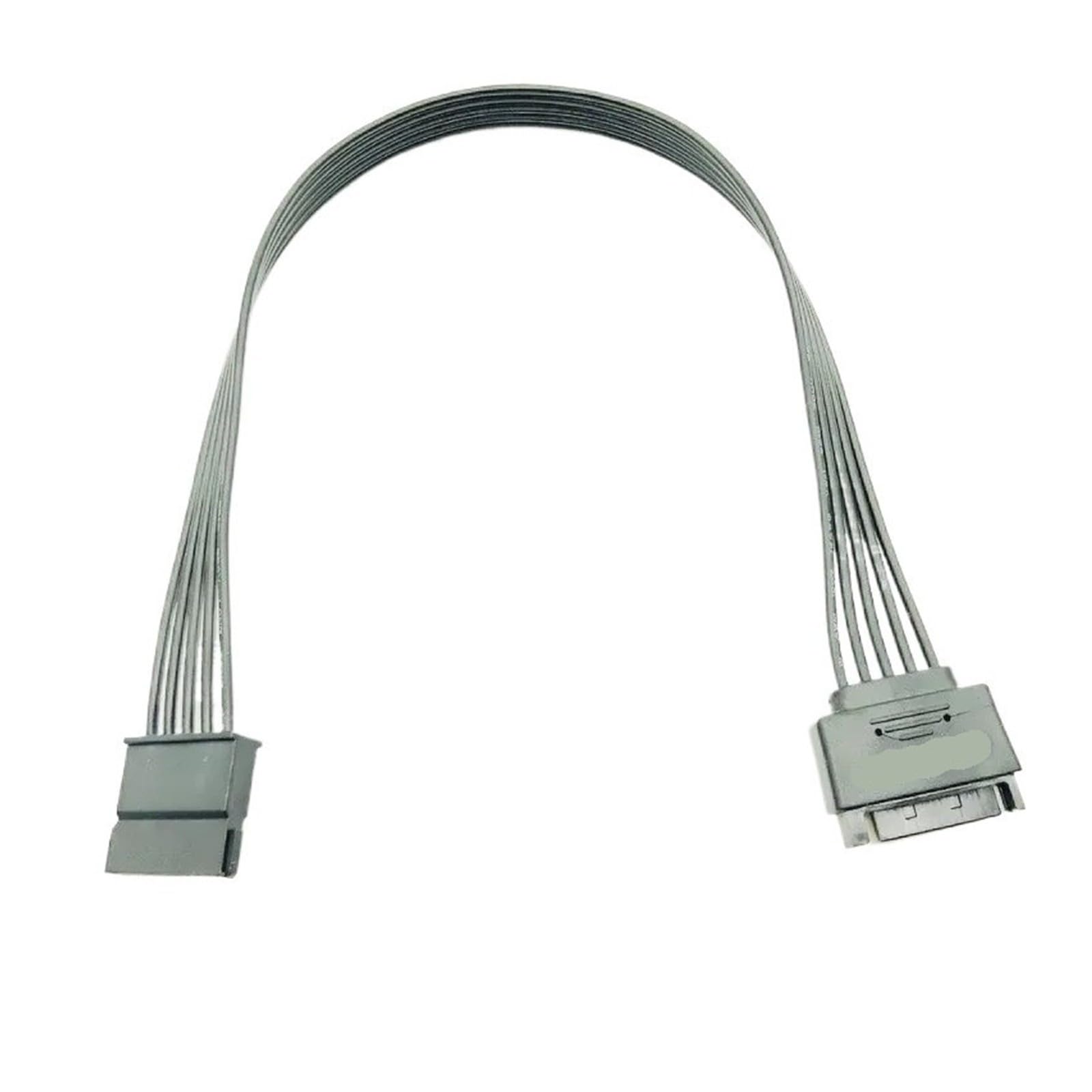 Generico Maschio SATA a 15 pin con maniche singole nero da 30 cm