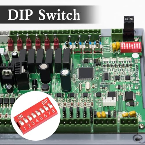 10 stück DIP Schalter Printschalter Switch Kodierschalter 1 2 3 4 5 6 7 8 9 10 12pin Auswahl, Zweireihiger DIP-Schalter, 2.54mm Rutschtyp Roter Kippschalter (DS-3P)