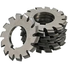 AYLFGSMG HSS Gear Milling Cutter M0.5 M1 M2 M3 M4 M5 M6 PA20 Modulus Degrees Disc Spur Gear Milling Cutter Straight Tooth Disc Bevel GearM3.25 No1-No8 8pcs