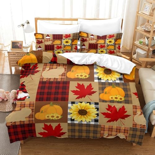 Housse de couette automne 135x200 microfibre lit simple ado - 3