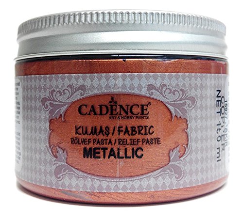 Cadence Pasta de Relieve Textil Metallic Cobre 150ml Ref. 15927
