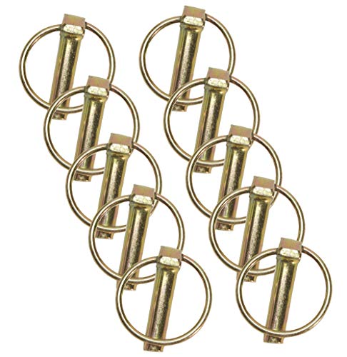 Linch Pin with Ring 7/16" x 1-3/4 Inch (Pack of 10)