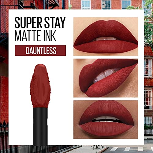 Image of Maybelline New York Liquid Matte Lipstick, Long Lasting, 16hr Wear, Superstay Matte Ink, 295 Dauntless, 5 ml