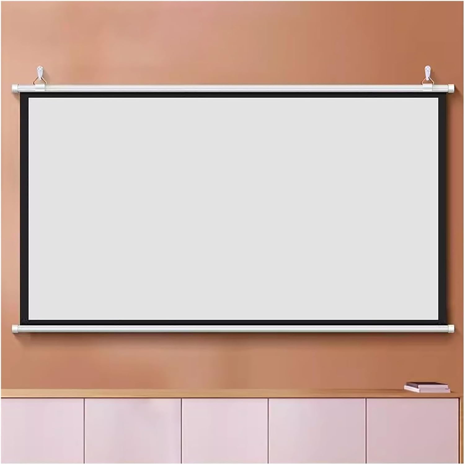Pantalla de cine para interiores formato 4:3 de 60 pulgadas portátil y compacta