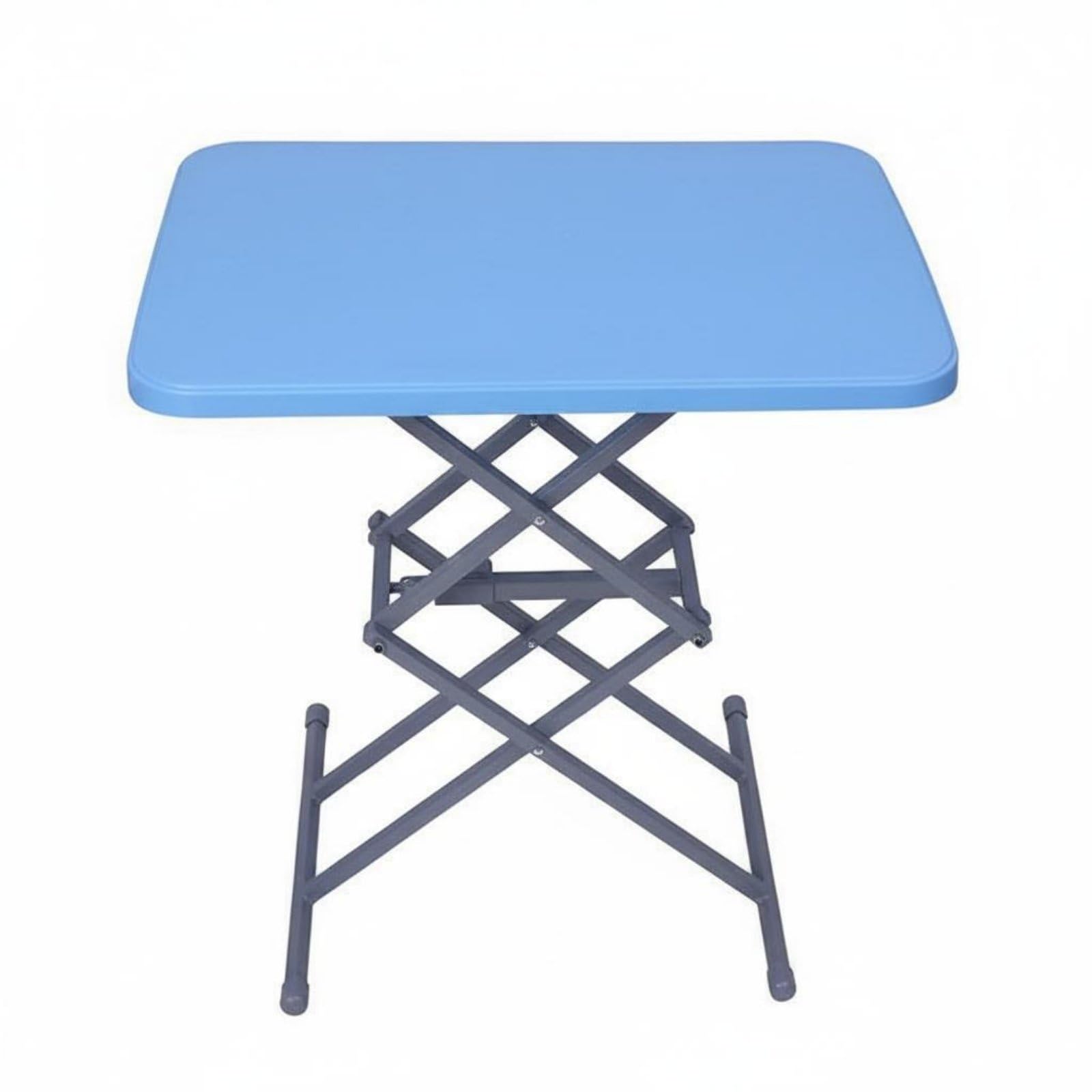 Bureau pliable compact bleu idéal pour aménager un petit espace salon
