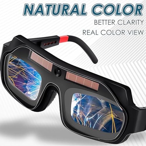 Image of CartHome Welding Glass, Welding Goggles with Auto Darkening, Adjustable Safety Goggles for Welding Work Ideal Gift for Professional Welders To Protect Their Eyes