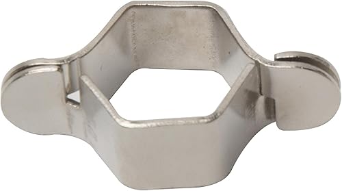 Llave hexagonal de manguera portátil, reutilizable, desmontable, ajustable, tubo hexagonal para herramienta de reparación, color plateado