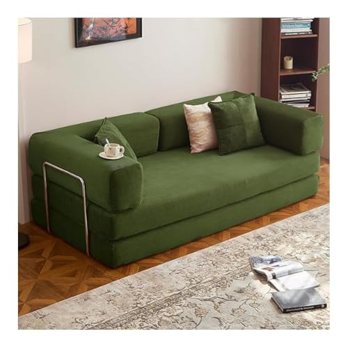 Ghygetrich Puff Cama, Sofa Comprimido Sofa Cama Plegable Sofa 3 Plazas Oferta Sofa Modular Sofas Cama Sofa Espuma Comprimida Green 220 * 100 * 70cm