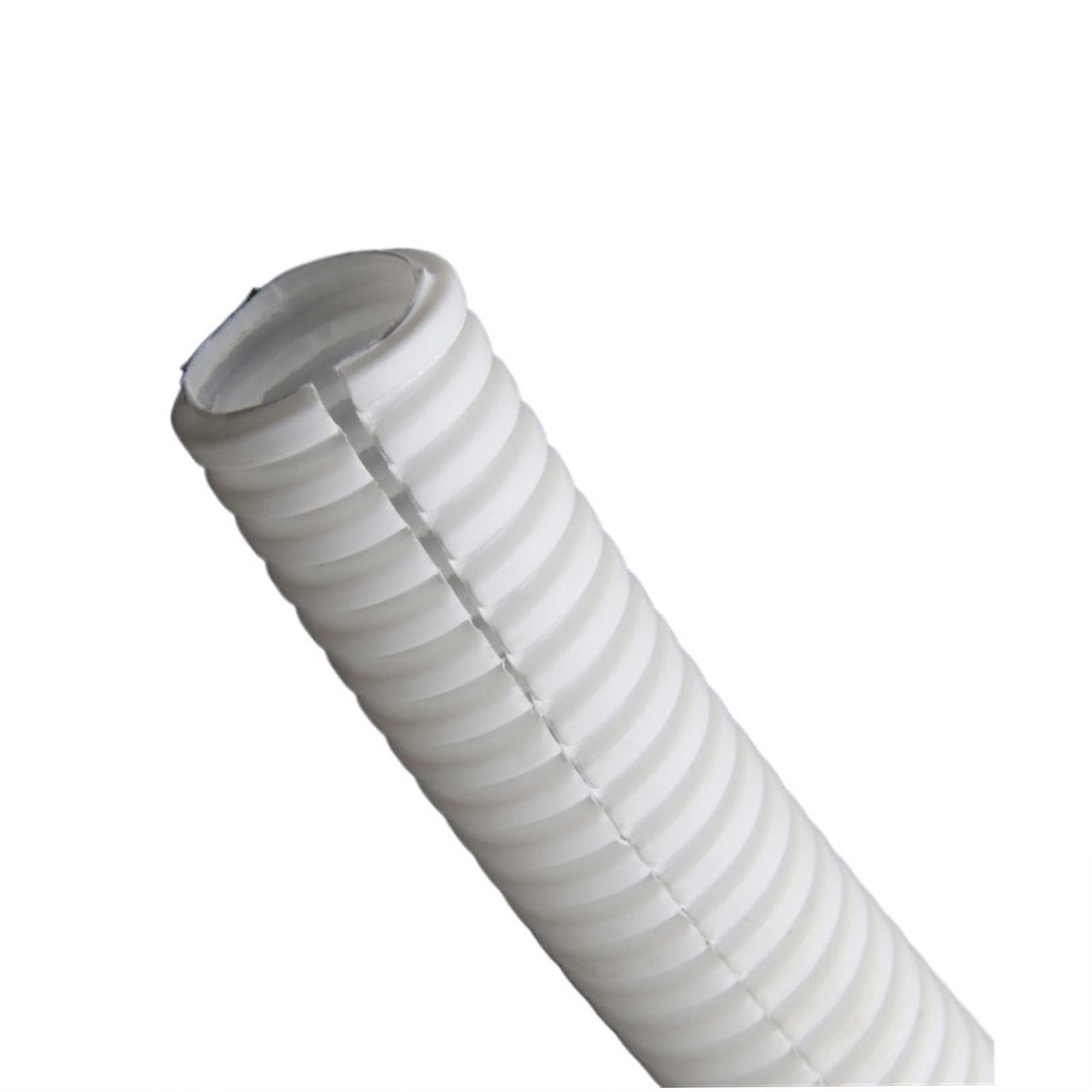 YDHSIKK Corrugated Wire Tube, PP Corrugated Conduit Tube 1 meter Multicolor AD 11.6-34.5mm(Wit,AD 11.6 x ID 8mm)