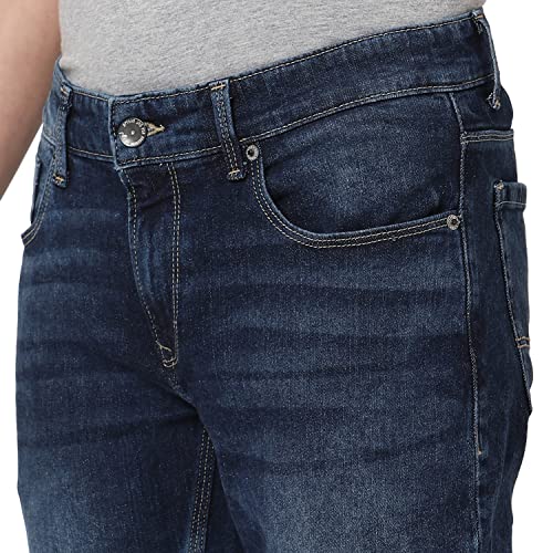 Image of Spykar Men's Slim Jeans (ECKN-01BB-029 Dark Blue 36)