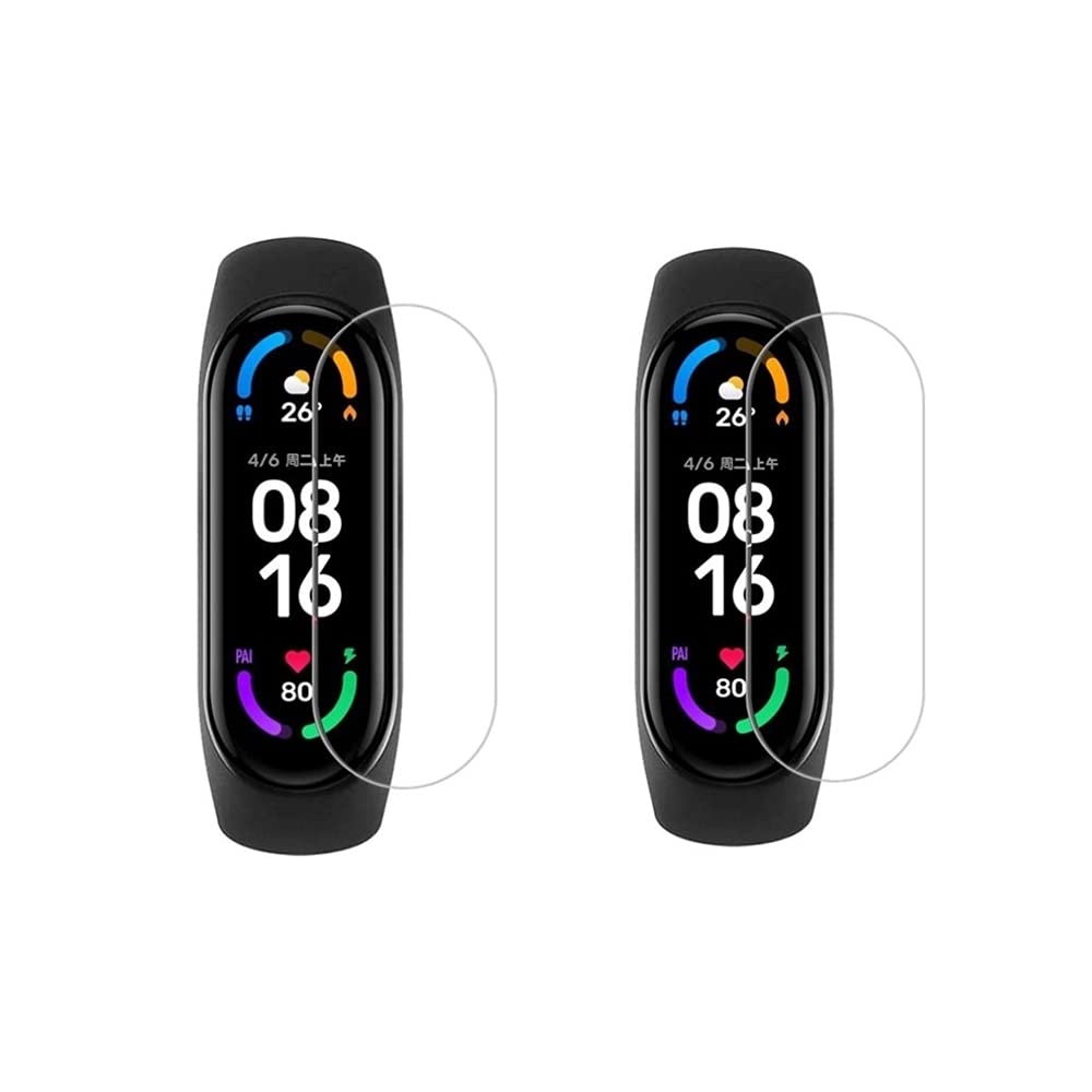 Wisely [Pack 2 Mi Band 6 / Mi Band 5 Screen Guard Scratch Guard Full Screen Protector Compatible for Xiaomi Mi Smart Band 6 / Mi Band 5 - Flexible TPU - HD Clear - Bubble-Free (Pack of 2) (B09FQ6DCSM) Amazon Price History, Amazon Price Tracker