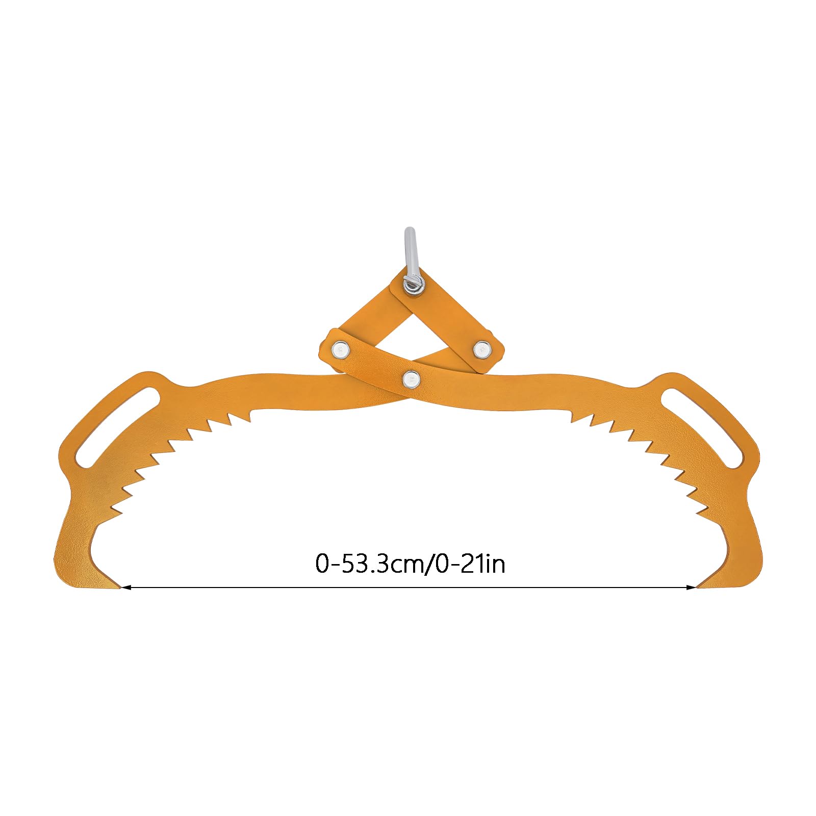 Pinza di sollevamento, pinza forestale per tronchi, 700 kg, capacità di carico, 0-53,3 cm, apertura delle ganasce, acciaio acciaio, cattura tronchi efficiente, compatto e leggero
